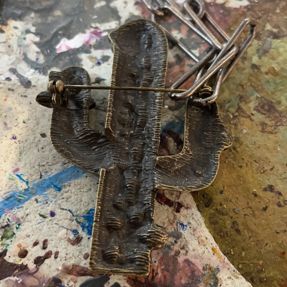 Cactus Brooch Necklace!! From the Art Studio of Brandi C. - Picture 5 of 5